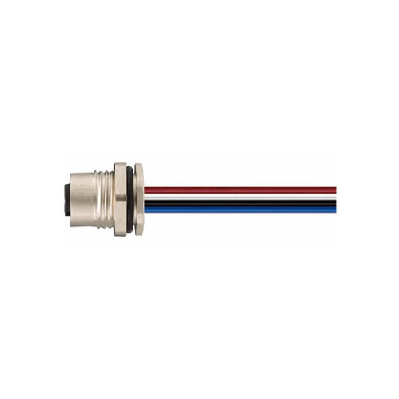 Connecteur femelle M12, 4 pol., codage B IP67, 4A, non-blindé